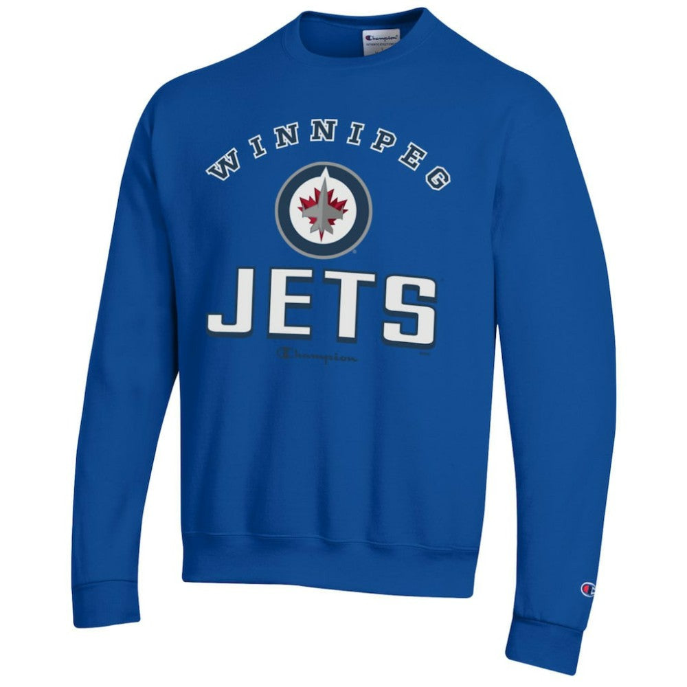 Winnipeg Jets Champion Eco Powerblend Crewneck Sweatshirt - Royal - NHL 201078082