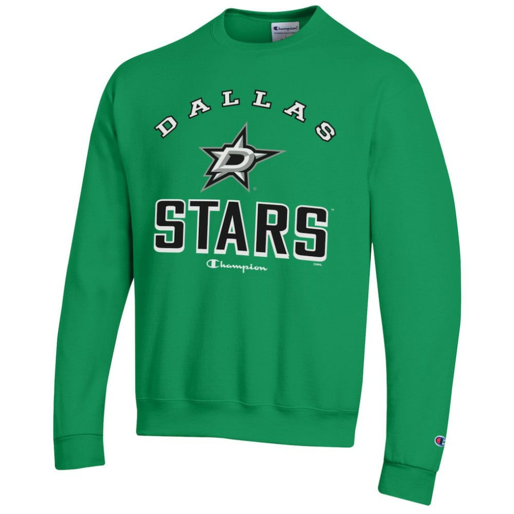 Dallas Stars Champion Eco Powerblend Crewneck Sweatshirt - Kelly Green - NHL 201078084