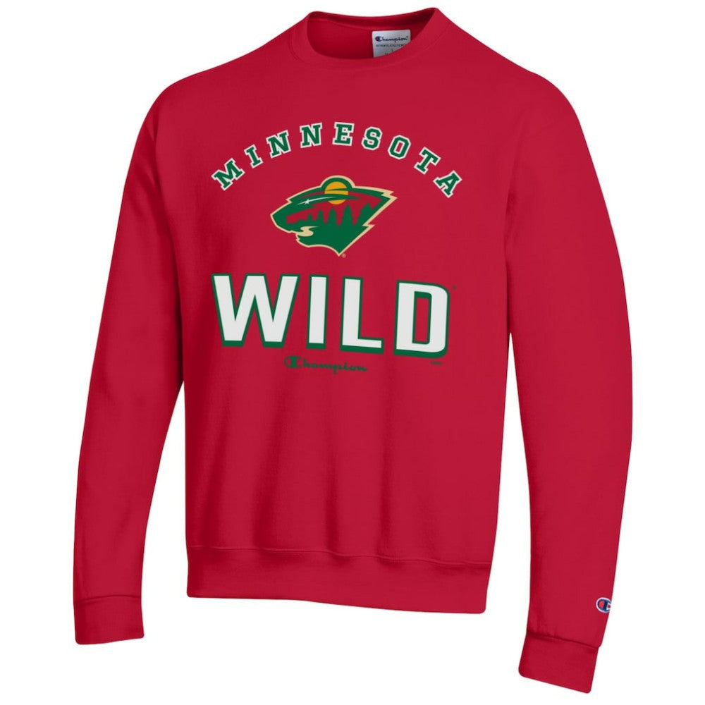 Minnesota Wild Champion Eco Powerblend Crewneck Sweatshirt - Red - NHL 201078089