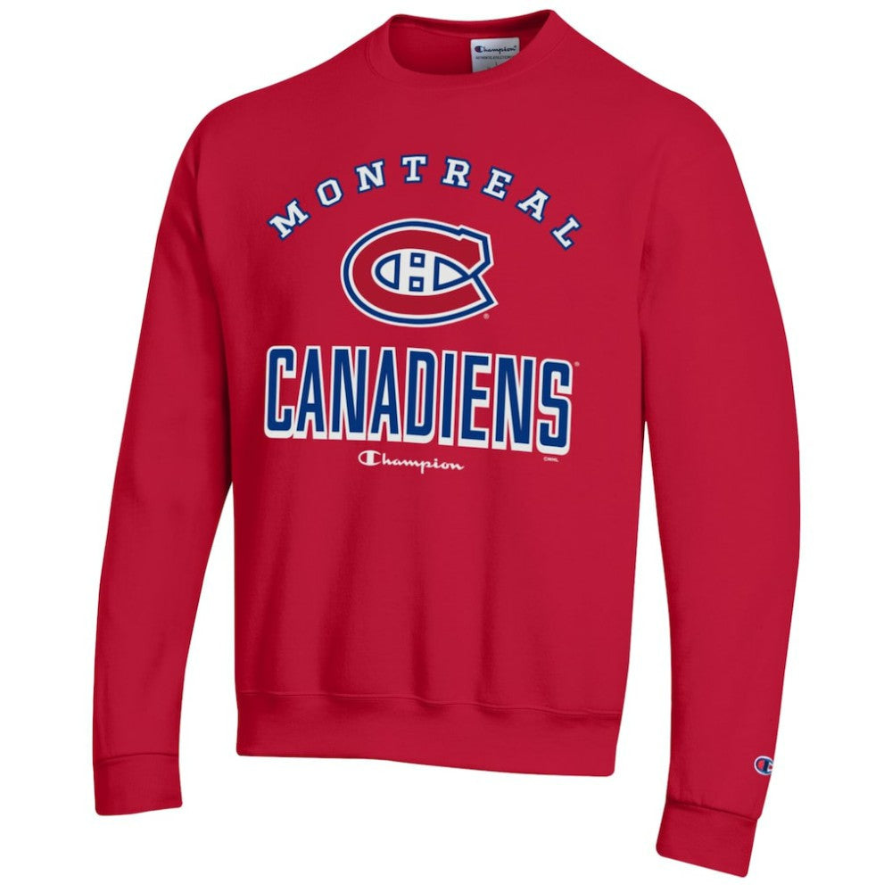 Montreal Canadiens Champion Eco Powerblend Crewneck Sweatshirt - Red - NHL 201078090