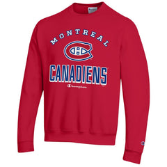 Montreal Canadiens Champion Eco Powerblend Crewneck Sweatshirt - Red - NHL 201078090