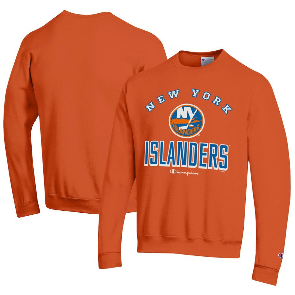 New York Islanders Champion Eco Powerblend Crewneck Sweatshirt - Orange - NHL 201078093