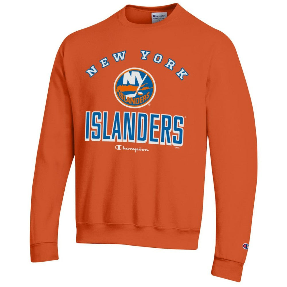 New York Islanders Champion Eco Powerblend Crewneck Sweatshirt - Orange - NHL 201078093