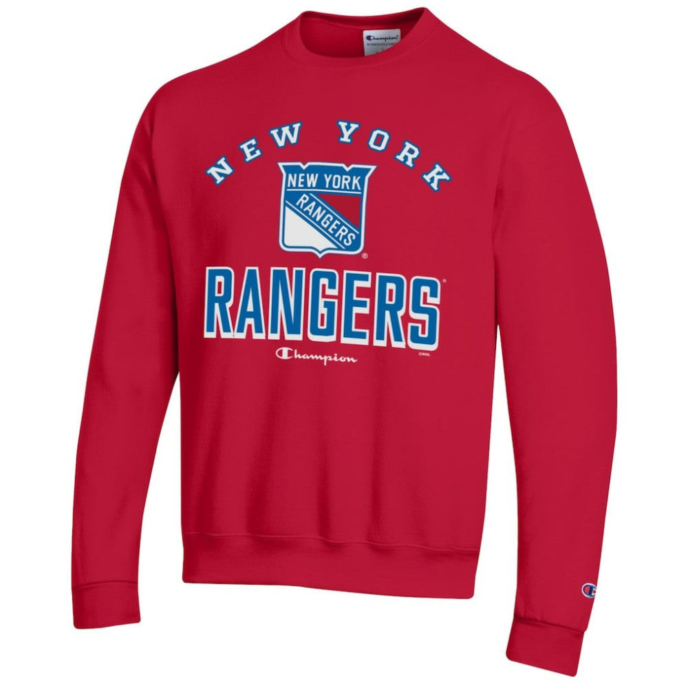 New York Rangers Champion Eco Powerblend Crewneck Sweatshirt - Red - NHL 201078094