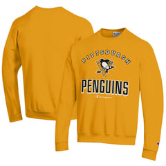 Pittsburgh Penguins Champion Eco Powerblend Crewneck Sweatshirt - Gold - NHL 201078097