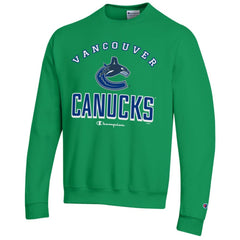 Vancouver Canucks Champion Eco Powerblend Crewneck Sweatshirt - Green - NHL 201078103