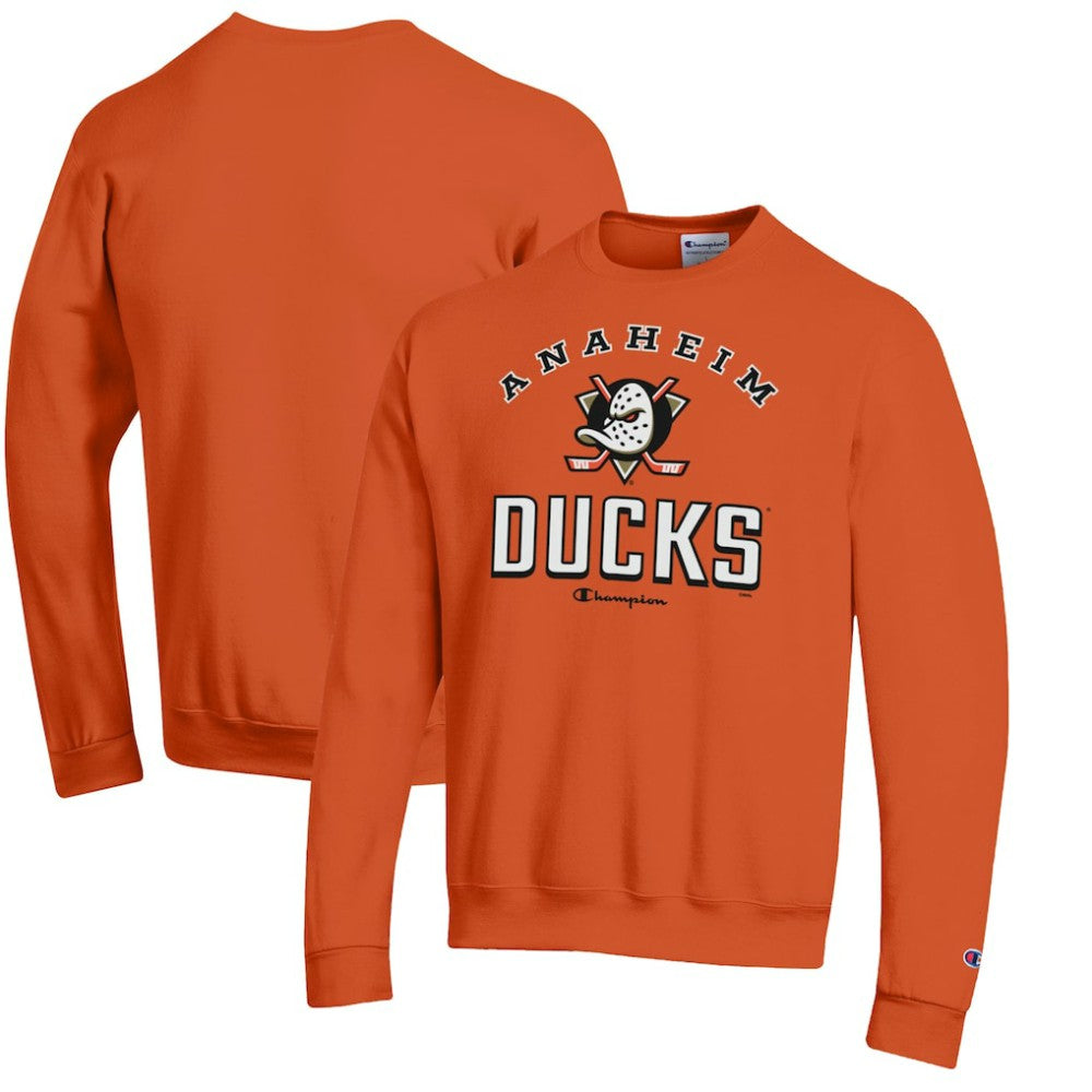 Anaheim Ducks Champion Eco Powerblend Crewneck Sweatshirt - Orange - NHL 201078107