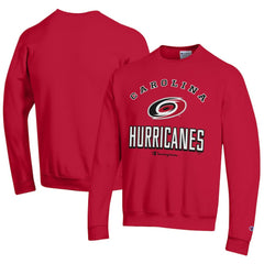 Carolina Hurricanes Champion Eco Powerblend Crewneck Sweatshirt - Red - NHL 201078110