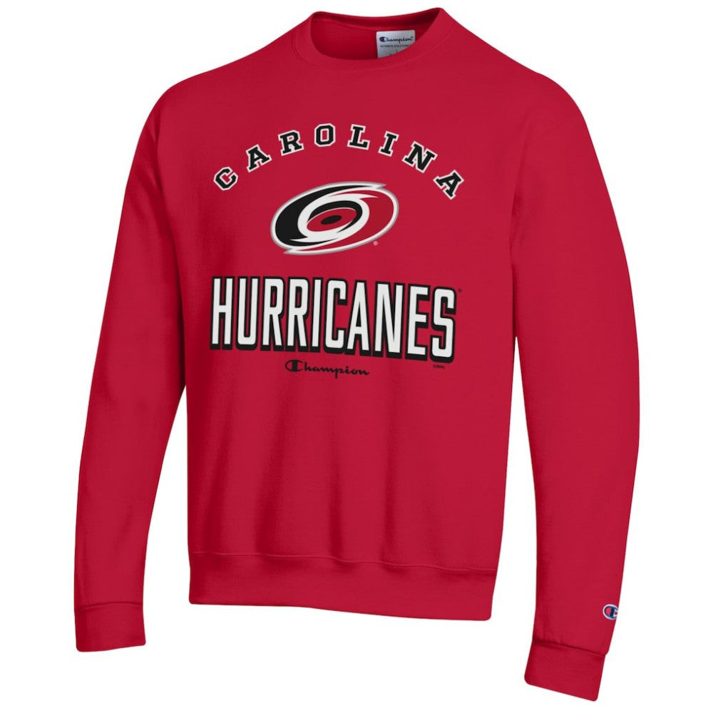 Carolina Hurricanes Champion Eco Powerblend Crewneck Sweatshirt - Red - NHL 201078110