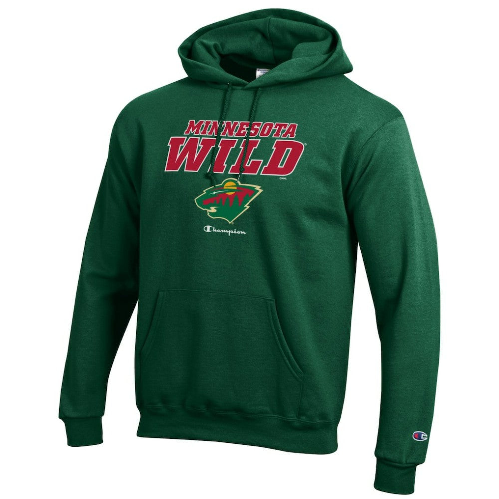 Minnesota Wild Champion Eco Powerblend Pullover Hoodie - Hunter Green - NHL 201078114