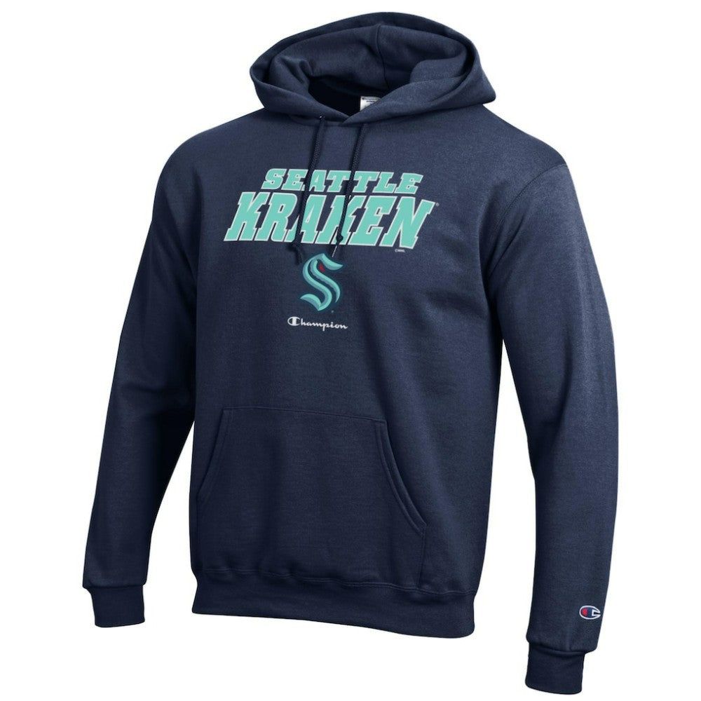 Seattle Kraken Champion Eco Powerblend Pullover Hoodie - Deep Sea Blue - NHL 201078125