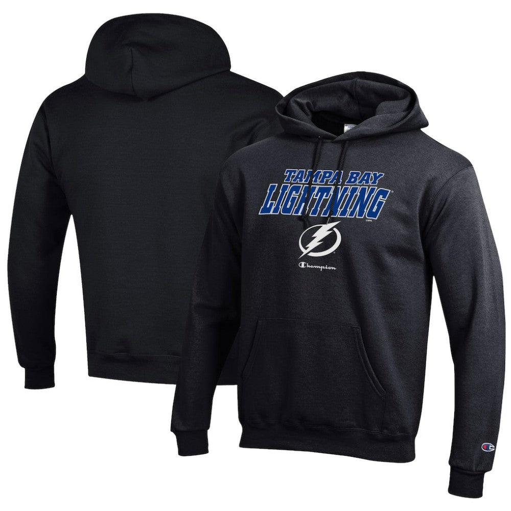 Tampa Bay Lightning Champion Eco Powerblend Pullover Hoodie - Black - NHL 201078127