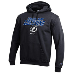 Tampa Bay Lightning Champion Eco Powerblend Pullover Hoodie - Black - NHL 201078127