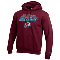 Colorado Avalanche Champion Eco Powerblend Pullover Hoodie - Burgundy - NHL 201078137