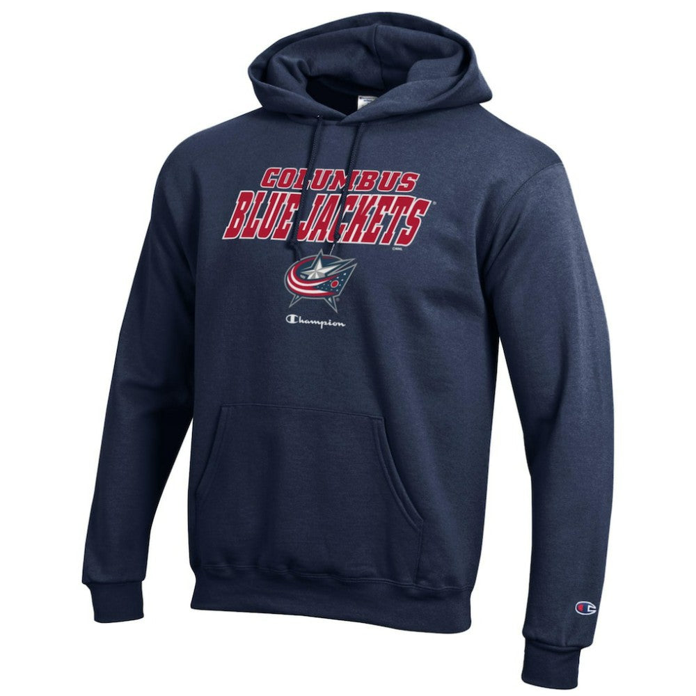 Columbus Blue Jackets Champion Eco Powerblend Pullover Hoodie - Navy - NHL 201078138