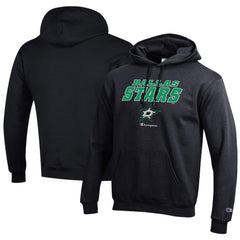 Dallas Stars Champion Eco Powerblend Pullover Hoodie - Black - NHL 201078140
