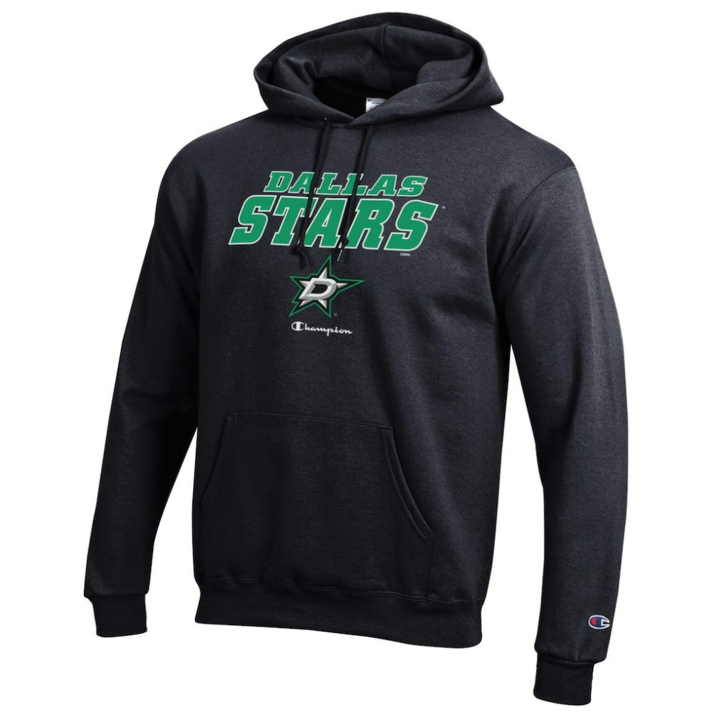 Dallas Stars Champion Eco Powerblend Pullover Hoodie - Black - NHL 201078140