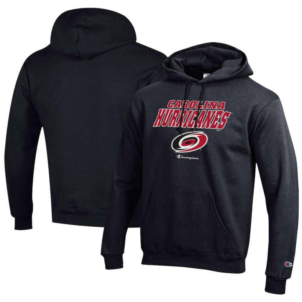 Carolina Hurricanes Champion Eco Powerblend Pullover Hoodie - Black - NHL 201078141