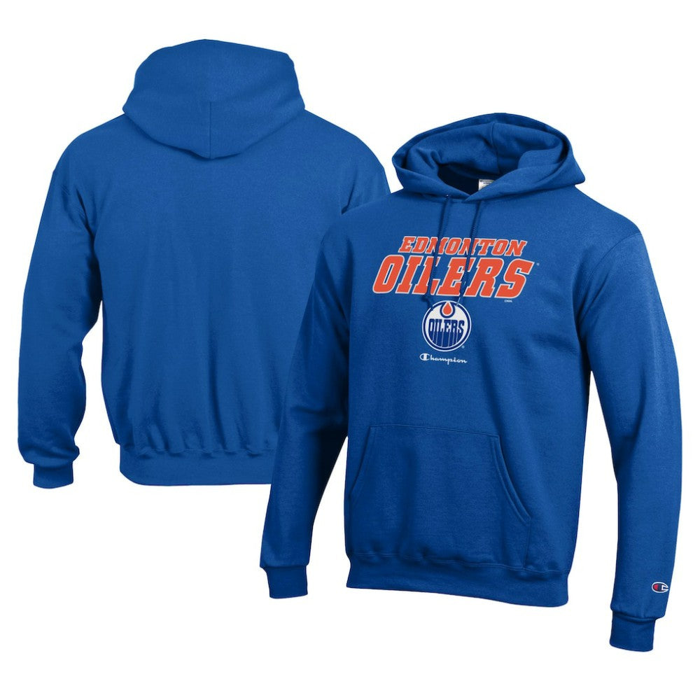 Edmonton Oilers Champion Eco Powerblend Pullover Hoodie - Royal - NHL 201078143