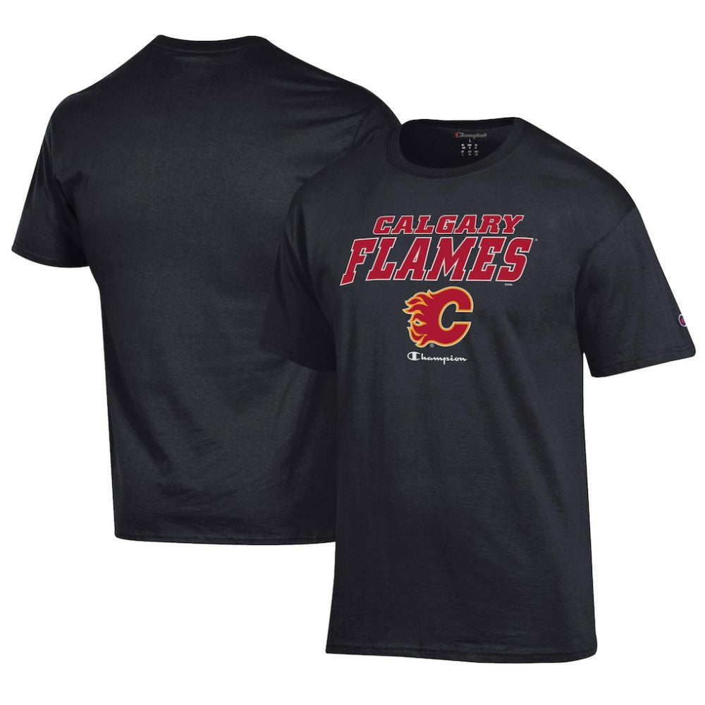 Calgary Flames Champion Jersey T-Shirt - Black - NHL 201078204