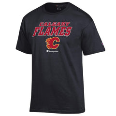 Calgary Flames Champion Jersey T-Shirt - Black - NHL 201078204