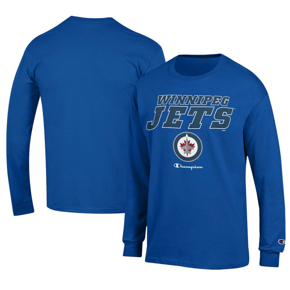 Winnipeg Jets Champion Long-Sleeve Jersey T-Shirt - Royal - NHL 201078208