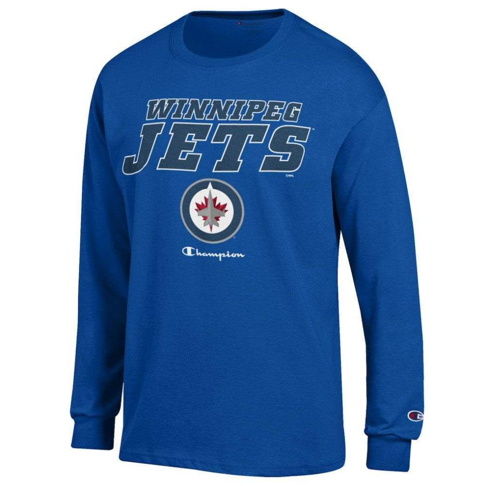 Winnipeg Jets Champion Long-Sleeve Jersey T-Shirt - Royal - NHL 201078208