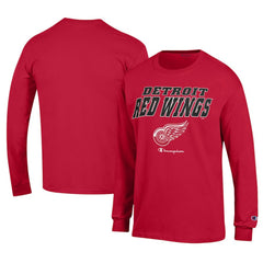 Detroit Red Wings Champion Long-Sleeve Jersey T-Shirt - Red - NHL 201078220