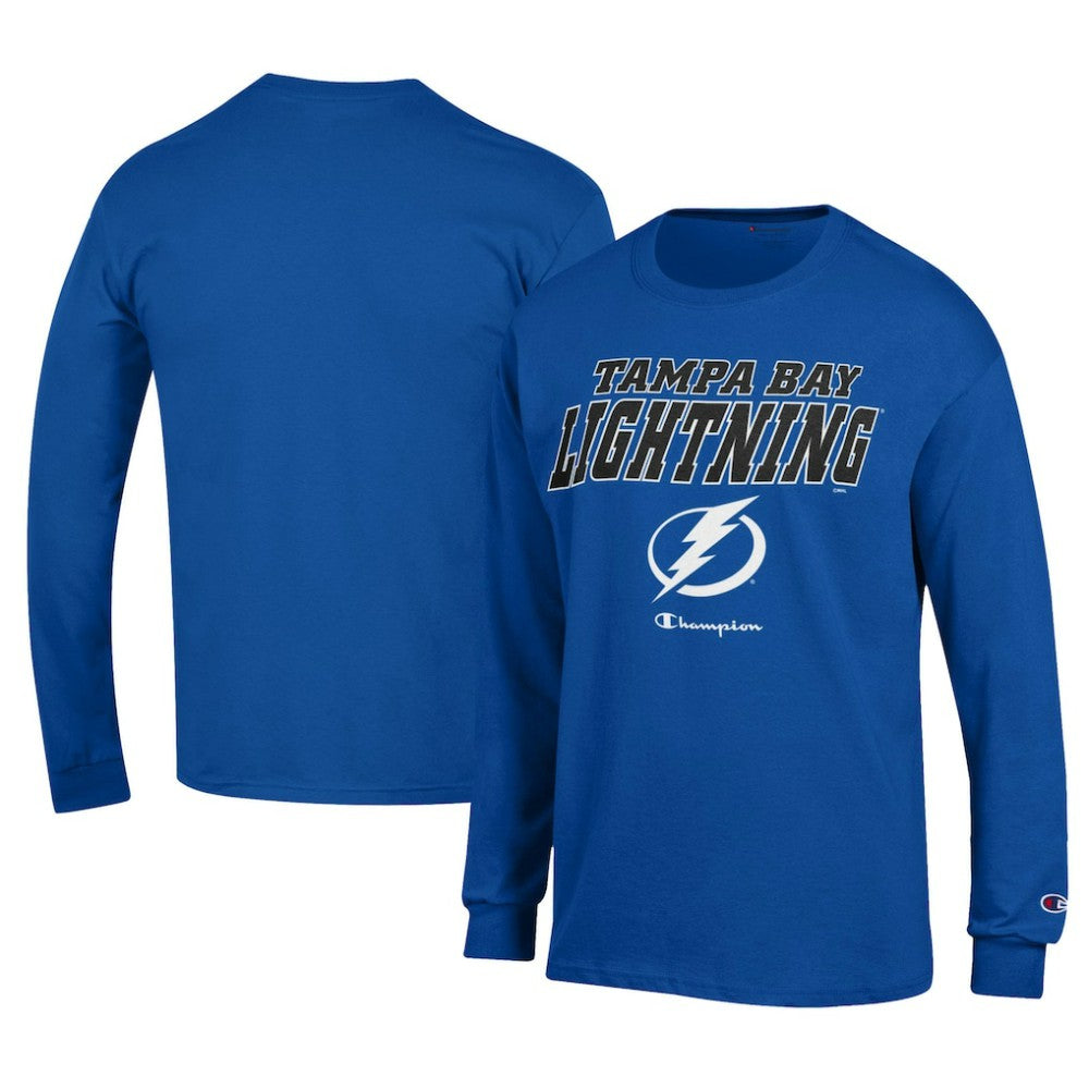 Tampa Bay Lightning Champion Long-Sleeve Jersey T-Shirt - Royal - NHL 201078226