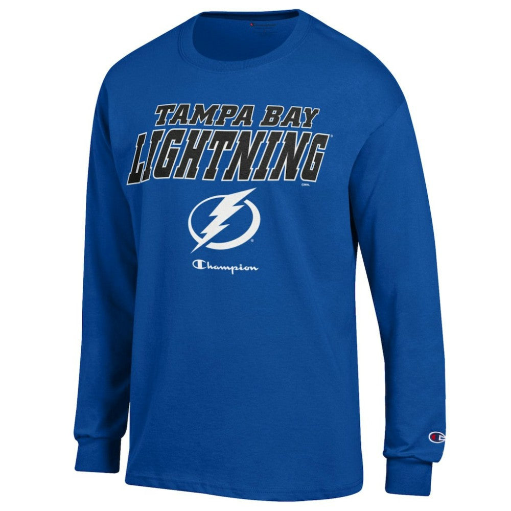Tampa Bay Lightning Champion Long-Sleeve Jersey T-Shirt - Royal - NHL 201078226