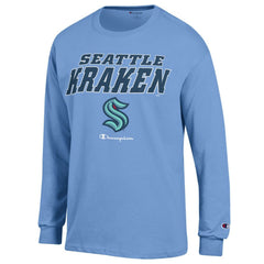 Seattle Kraken Champion Long-Sleeve Jersey T-Shirt - Light Blue - NHL 201078228