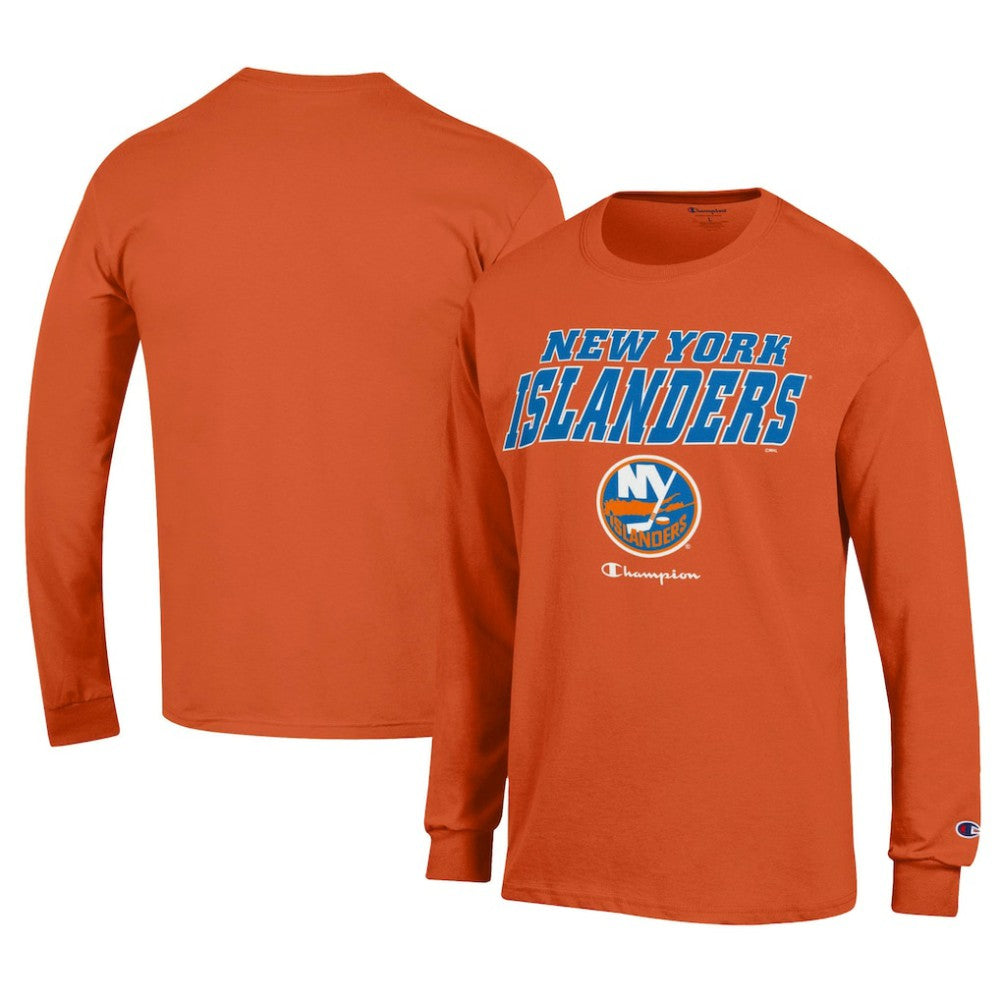 New York Islanders Champion Long-Sleeve Jersey T-Shirt - Orange - NHL 201078231