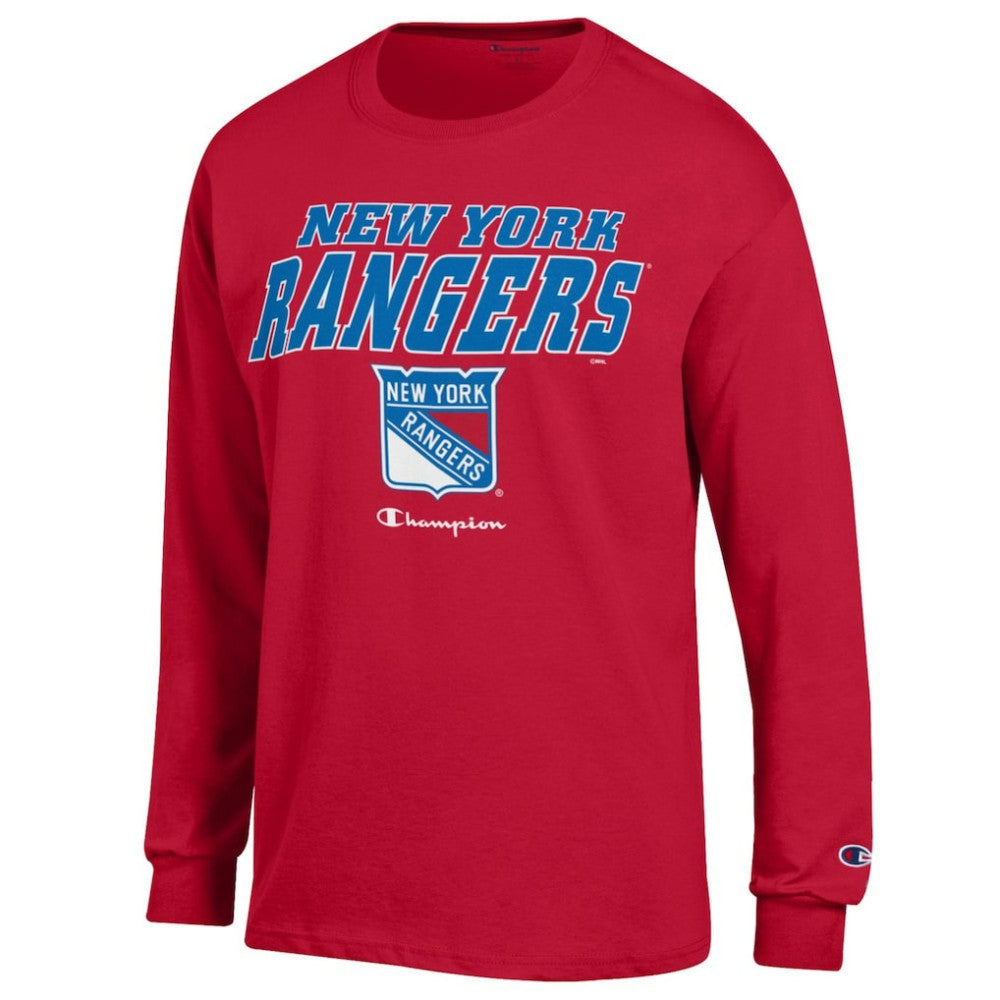 New York Rangers Champion Long-Sleeve Jersey T-Shirt - Red - NHL 201078232