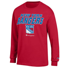New York Rangers Champion Long-Sleeve Jersey T-Shirt - Red - NHL 201078232