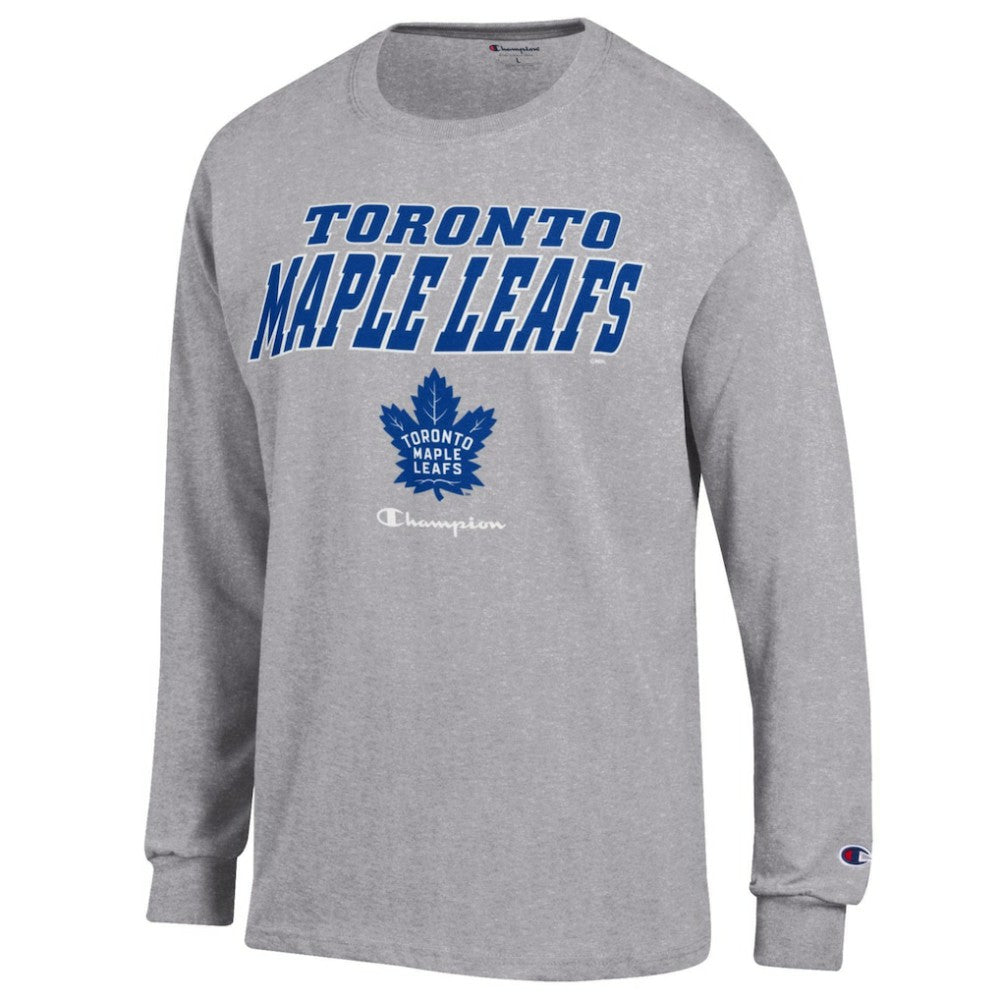 Toronto Maple Leafs Champion Long-Sleeve Jersey T-Shirt - Gray - NHL 201078236