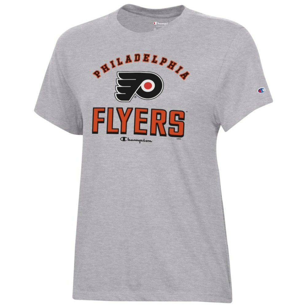 Philadelphia Flyers Champion Women's Core T-Shirt - Heather Gray - NHL 201078248