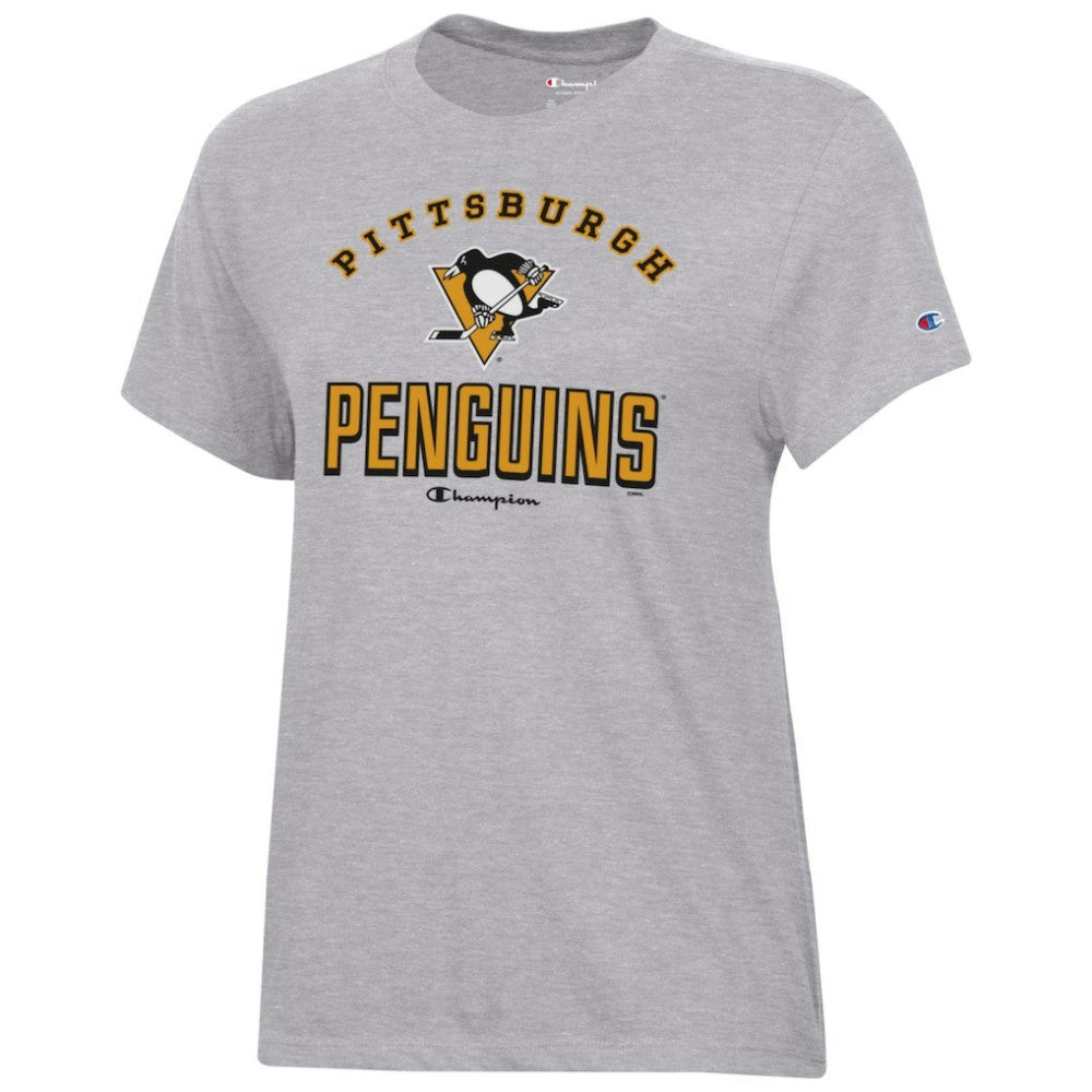 Pittsburgh Penguins Champion Women's Core T-Shirt - Heather Gray - NHL 201078249