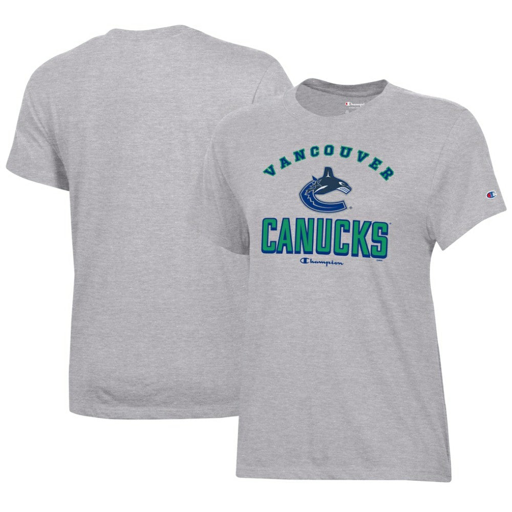 Vancouver Canucks Champion Women's Core T-Shirt - Heather Gray - NHL 201078253