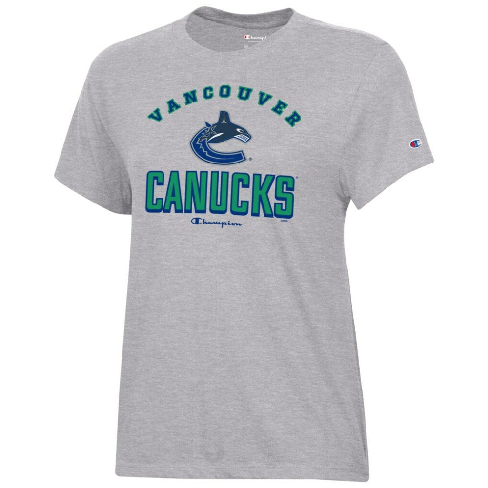 Vancouver Canucks Champion Women's Core T-Shirt - Heather Gray - NHL 201078253
