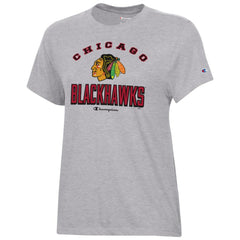 Chicago Blackhawks Champion Women's Core T-Shirt - Heather Gray - NHL 201078261