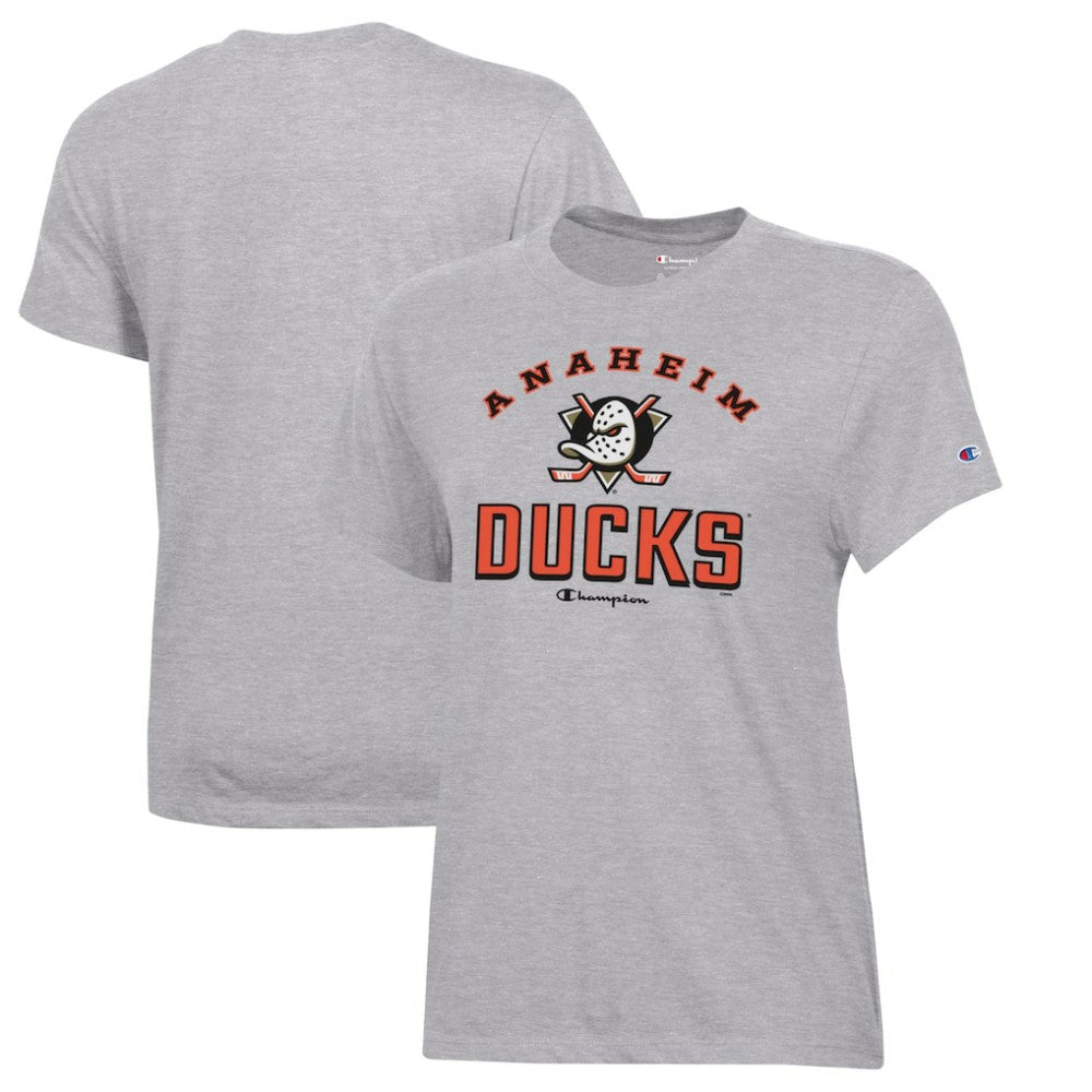 Anaheim Ducks Champion Women's Core T-Shirt - Heather Gray - NHL 201078262