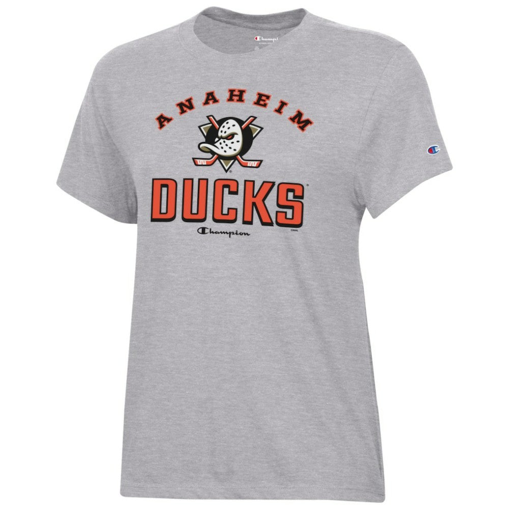 Anaheim Ducks Champion Women's Core T-Shirt - Heather Gray - NHL 201078262