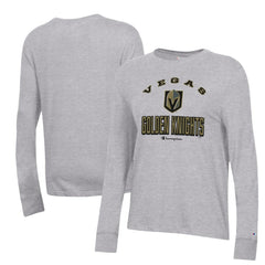 Vegas Golden Knights Champion Women's Core Long Sleeve T-Shirt - Heather Gray - NHL 201078286