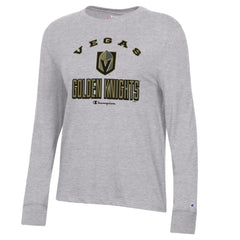 Vegas Golden Knights Champion Women's Core Long Sleeve T-Shirt - Heather Gray - NHL 201078286