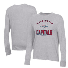 Washington Capitals Champion Women's Core Long Sleeve T-Shirt - Heather Gray - NHL 201078287