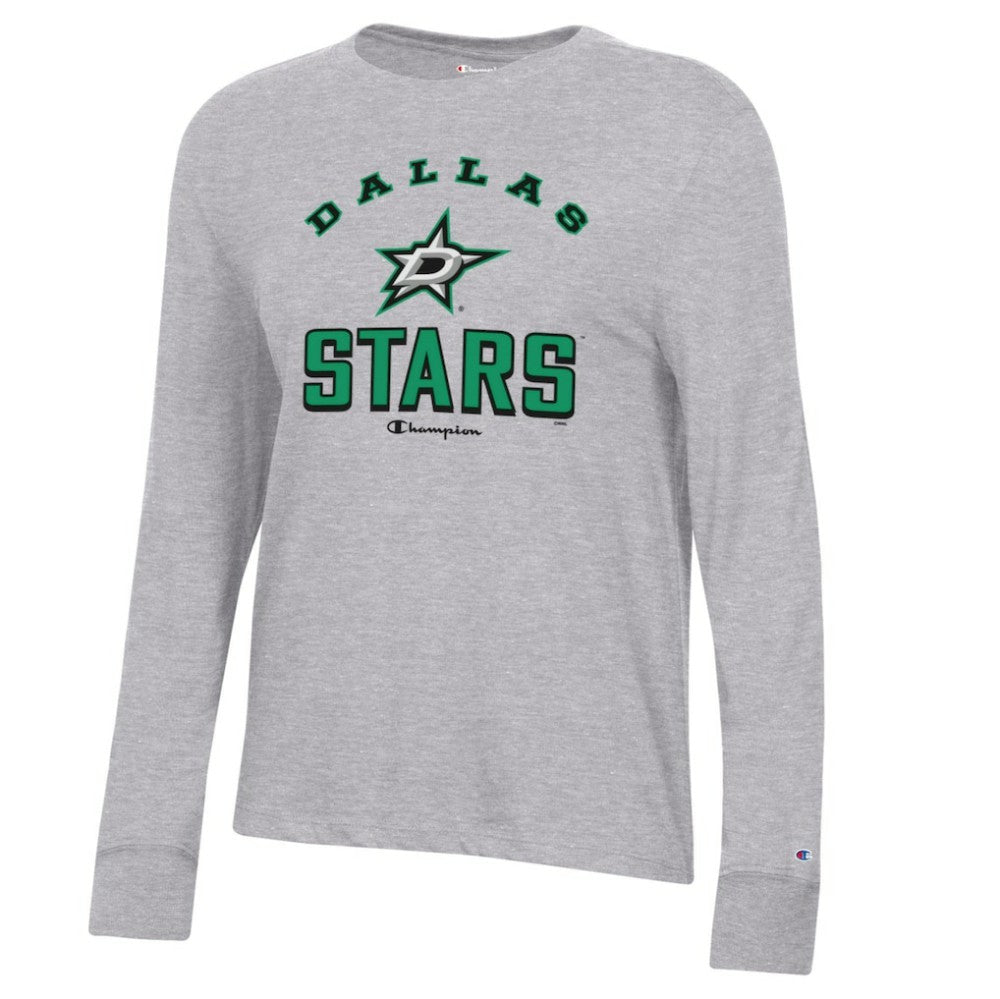 Dallas Stars Champion Women's Core Long Sleeve T-Shirt - Heather Gray - NHL 201078294