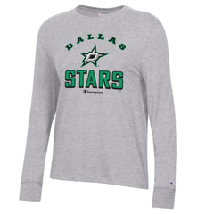 Dallas Stars Champion Women's Core Long Sleeve T-Shirt - Heather Gray - NHL 201078294
