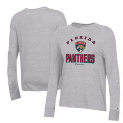 Florida Panthers Champion Women's Core Long Sleeve T-Shirt - Heather Gray - NHL 201078295