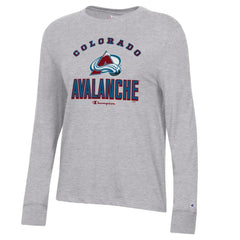 Colorado Avalanche Champion Women's Core Long Sleeve T-Shirt - Heather Gray - NHL 201078298