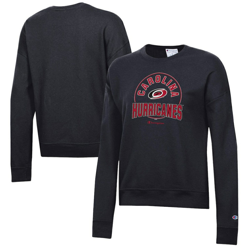 Carolina Hurricanes Champion Women's Powerblend Pullover Sweatshirt - Black - NHL 201078303